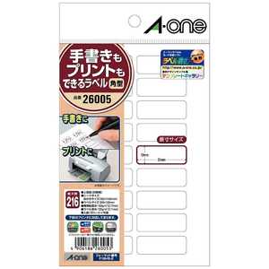 エーワン 手書きもプリントもできるラベル (はがきサイズ・角型18面×12シート) 26005 エーワン 手書きもプリントもできるラベル (はがきサイズ・角型18面×12シート) 26005