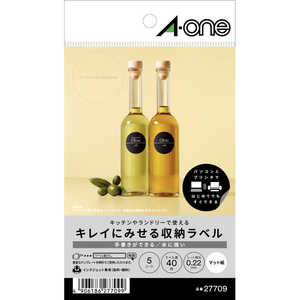 エーワン キレイにみせる収納ラベル水に強いマット紙8面丸型 27709 エーワン キレイにみせる収納ラベル水に強いマット紙8面丸型 27709
