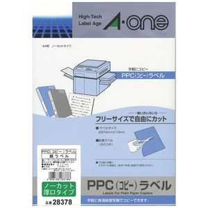 エーワン PPCラベル ~ノーカット~(A4サイズ・100シート) 28378 エーワン PPCラベル ~ノーカット~(A4サイズ・100シート) 28378