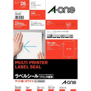エーワン マルチプリンタラベル(B5サイズ･26枚) 28408