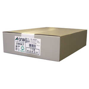 エーワン ラベルシール[レーザープリンタ]四辺余白付 (A4サイズ･10面･500枚) 28647