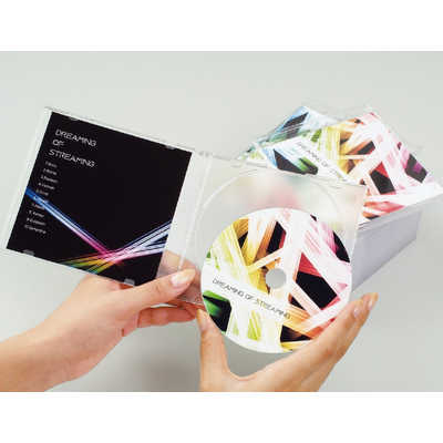 エーワン CD/DVDラベルシール｢インクジェット｣ 強粘着タイプ 光沢紙