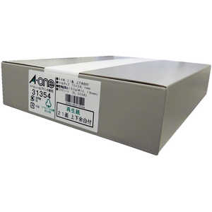 エーワン ラベルシール上下余白付[プリンタ兼用](21面:300シート(6300片)/ホワイト) 31354