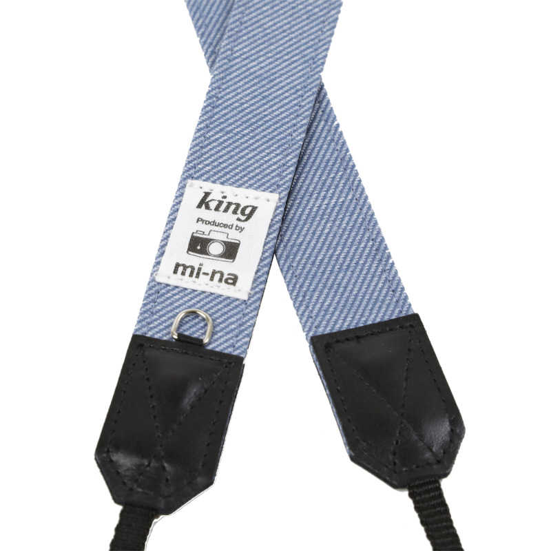 キング キング king×mi-na カメラストラップ 2.5 ブルーデニム 2.5ｽﾄﾗｯﾌﾟﾌﾞﾙｰﾃﾞﾆﾑ 2.5ｽﾄﾗｯﾌﾟﾌﾞﾙｰﾃﾞﾆﾑ