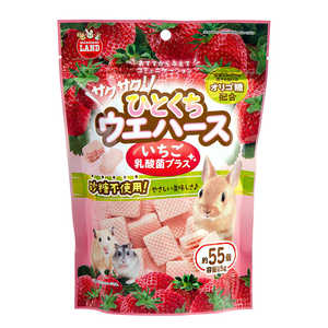マルカン サクサク！ひとくちウエハース いちご 乳酸菌プラス 85g ML472