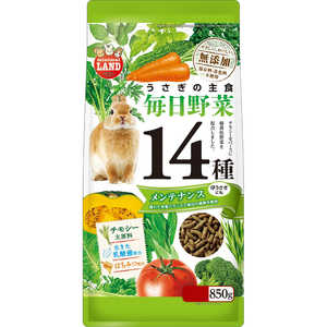 マルカン うさぎの毎日野菜14種 メンテナンス 850g ミニマルランド ML-522