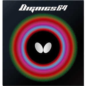 バタフライ 裏ソフトラバー ディグニクス64 DIGNICS64 A(アツ) ブラック [裏ソフト /テンション] 06060
