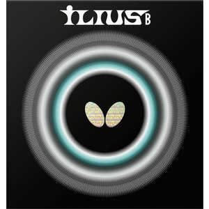 バタフライ ツブ高ラバー イリウス B ILIUS B U(薄) ブラック [粒高] 00430