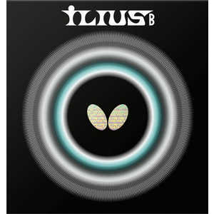 バタフライ ツブ高ラバー イリウスB 超ゴクウス ILIUS B 超極薄 レッド [粒高 /変化] 00440