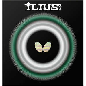 バタフライ ツブ高ラバー イリウス S ILIUS S GU(極薄) ブラック [粒高 /変化] 00450