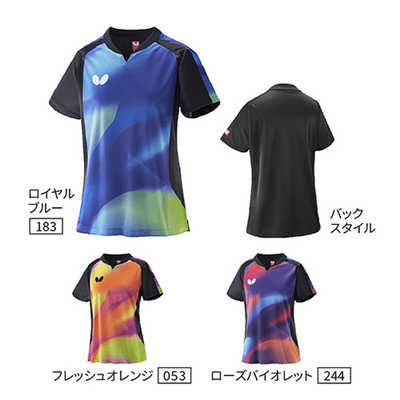浅葱ページ バタフライ 卓球用品 Butterfly レディース グレスリー・シャツ