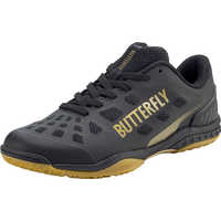 バタフライ　卓球用品 男女兼用 卓球シューズ レゾライン レバリス [男女兼用/27.0cm] ステルスブラック　93710 バタフライ 卓球用品 男女兼用 卓球シューズ レゾライン レバリス