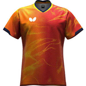 バタフライ 卓球用品 Butterfly  エリスター12・シャツ [男女兼用 /Mサイズ] ダージリンレッド (返品交換不可) 47120