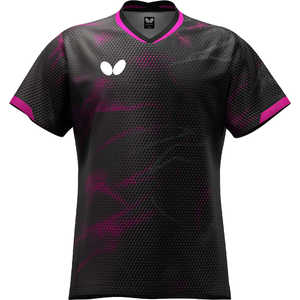 バタフライ 卓球用品 Butterfly  エリスター12・シャツ [男女兼用 /Sサイズ] ブラック  (返品交換不可) 47120