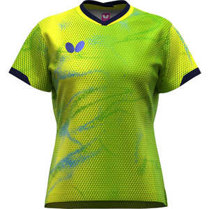 バタフライ 卓球用品 Butterfly エリスター12・シャツ [女性用 /2XOサイズ] ライム (返品交換不可) 47149