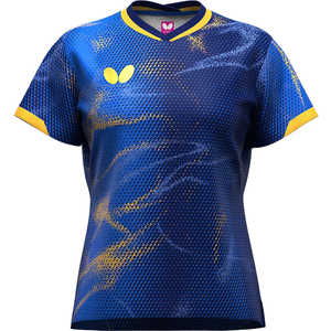 バタフライ 卓球用品 Butterfly  エリスター12・シャツ [女性用 /Sサイズ] ダークブルー  (返品交換不可) 47149