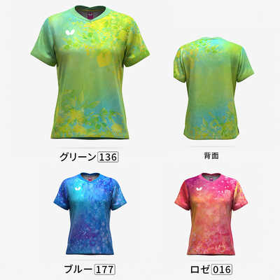 バタフライ 卓球用品 Butterfly レディース ルイネス・シャツ ブルー M