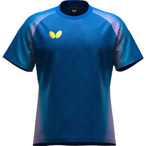 バタフライ 卓球用品 Butterfly ユニセックス ジェノーラ・Tシャツ ブルー O 47240 バタフライ 卓球用品 Butterfly ユニセックス ジェノーラ・Tシャツ ブルー O 47240