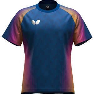 バタフライ 卓球用品 Butterfly ジェノーラ・Tシャツ [男女兼用 /Lサイズ] ネイビー (返品交換不可) 47240