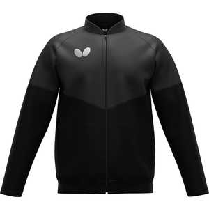 バタフライ 卓球用品 Butterfly ウィルバー・TRジャケット  [男女兼用 /XOサイズ] ブラック (返品交換不可) 47250