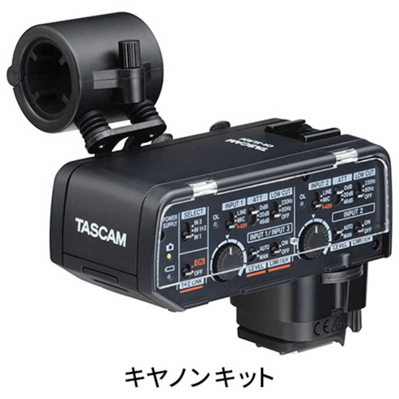 TASCAM TASCAM ミラーレスカメラ対応 XLRマイクアダプター キャノンキット CA-XLR2d-C CA-XLR2d-C