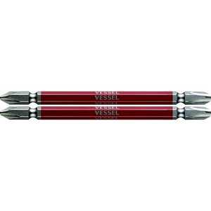 ベッセル 剛彩ビット 2本組 (両頭コンビ) +2/+3×110mm GS142311_ ベッセル 剛彩ビット 2本組 (両頭コンビ) +2/+3×110mm GS142311_