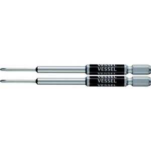 ベッセル 剛彩ビット 精密タイプ 2本組 (片頭) +0×100mm GS160100_ ベッセル 剛彩ビット 精密タイプ 2本組 (片頭) +0×100mm GS160100_