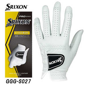 ダンロップ(スリクソン) ゴルフ用品 ゴルフグローブ SRIXON ［メンズ / 左手着用(右打ち用) / 23cm］ ホワイト GGG-S027
