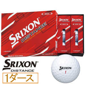 ダンロップ(スリクソン) ゴルフボール SRIXON DISTANCE スリクソン ディスタンス《1ダース(12球)/ホワイト》SNDIS9WH SNDIS9WH