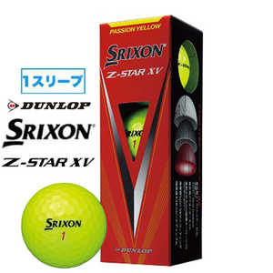 ダンロップ(ゼクシオ) ゴルフボール SRIXON スリクソン Z-STAR XV8《1スリーブ(3球)/イエロー》 SNZSXV8YEL(3)