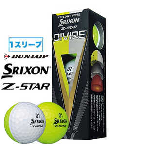 ダンロップ(ゼクシオ) ゴルフボール SRIXON スリクソン Z-STAR8《1スリーブ(3球)/DIVIDE》 SNZS8DIVWY(3)