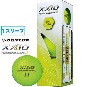 ダンロップ(ゼクシオ) ゴルフボール ゼクシオ リバウンド ドライブ 2 XXIO REBOUND DRIVE2《1スリーブ(3球)/ライムイエロー》XN RD2 YEL ライムイエロー XNRD2YE ダンロップ(ゼクシオ) ゴルフボール ゼクシオ リバウンド ドライブ 2 XXIO REBOUND DRIVE2《1スリーブ(3球)/ライムイエロー》XN RD2 YEL ライムイエロー XNRD2YE