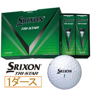 ダンロップ(スリクソン) ゴルフボール スリクソン TRI-STAR ［12球(1ダース)］ ホワイト SNTRS5WH（12）