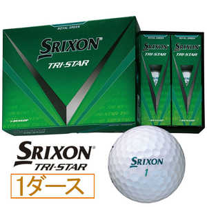 ダンロップ(スリクソン) ゴルフボール スリクソン TRI-STAR ［12球(1ダース)］ ロイヤルグリーン SNTRS5GRN（12）