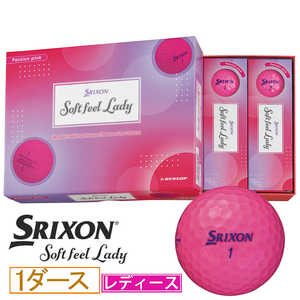 ダンロップ(スリクソン) レディース ゴルフボール SOFT FEEL LADY ソフトフィールレディ ［12球(1ダース)］ パッションピンク SNSFL6PPK