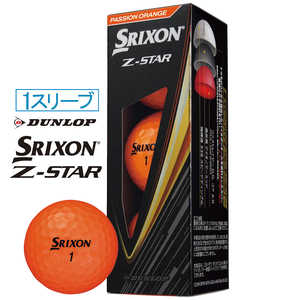 ダンロップ(スリクソン) ゴルフボール SRIXON スリクソン Z-STAR 9 ［3球(1スリーブ)］ プレミアムパッションオレンジ SNZS9ORG