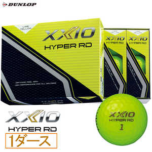 ダンロップ(ゼクシオ) ゴルフボール XXIO HYPER RD ゼクシオ ハイパー アールディー ［12球(1ダース)］ ライムイエロー XNHPRDYEL