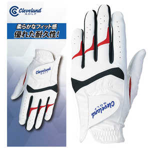 クリーブランド ゴルフ用品 ゴルフグローブ ［左手着用(右打ち用) /24cm］ ホワイト GGG-C002