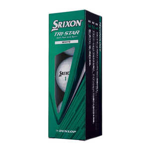 ダンロップ(スリクソン) ゴルフボール SRIXON TRI-STAR スリクソン TRI-STAR ［3球(1スリーブ)］ ホワイト SNTRS6WH