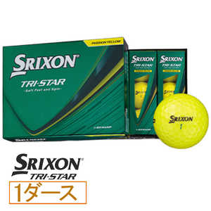 ダンロップ(スリクソン) ゴルフボール SRIXON TRI-STAR スリクソン TRI-STAR ［12球(1ダース)］ プレミアムパッションイエロー SNTRS6YEL