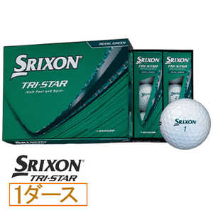 ダンロップ(スリクソン) ゴルフボール SRIXON TRI-STAR スリクソン TRI-STAR ［12球(1ダース)］ ロイヤルグリーン SNTRS6GRN