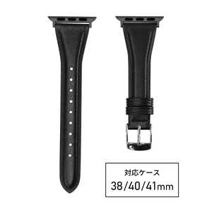 バンビ apple watch対応ベルト RWM520AU 牛革スコッチガード 38/40/41mm ブラック バンビ apple watch対応ベルト RWM520AU 牛革スコッチガード 38/40/41mm ブラック