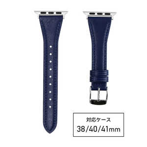 バンビ apple watch対応ベルト RWM020DU 牛革スコッチガード 38/40/41mm ネイビー バンビ apple watch対応ベルト RWM020DU 牛革スコッチガード 38/40/41mm ネイビー