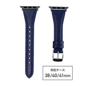 バンビ apple watch対応ベルト RWM520DU 牛革スコッチガード 38/40/41mm ネイビー バンビ apple watch対応ベルト RWM520DU 牛革スコッチガード 38/40/41mm ネイビー