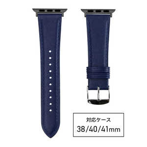 バンビ apple watch対応ベルト RWM521DU 牛革スコッチガード 38/40/41mm ネイビー バンビ apple watch対応ベルト RWM521DU 牛革スコッチガード 38/40/41mm ネイビー