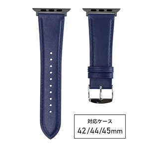 バンビ apple watch対応ベルト RWM521DW 牛革スコッチガード 42/44/45 mm ネイビー バンビ apple watch対応ベルト RWM521DW 牛革スコッチガード 42/44/45 mm ネイビー