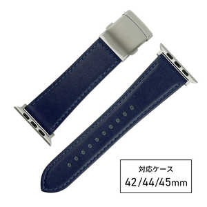 バンビ Apple Watch 対応 バンド SCOTCHGARD 本革 強力撥水! 【対応ケースサイズ:49/45/44/42mm】 ネイビー RWM022DW バンビ Apple Watch 対応 バンド SCOTCHGARD 本革 強力撥水! 【対応ケースサイズ:49/45/44/42mm】 ネイビー RWM022DW
