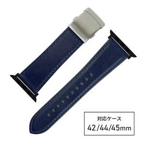 バンビ Apple Watch 対応 バンド SCOTCHGARD 本革 強力撥水！ 【対応ケースサイズ：49/45/44/42mm】　ネイビー RWM522DW