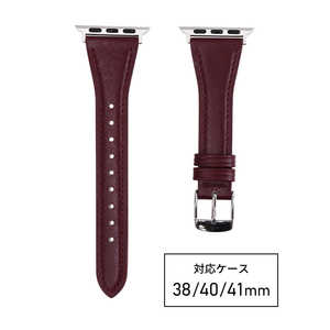バンビ Apple Watch 対応 バンド SCOTCHGARD 本革 強力撥水! 【対応ケースサイズ:41/40/38mm】 ワイン RWM020EU バンビ Apple Watch 対応 バンド SCOTCHGARD 本革 強力撥水! 【対応ケースサイズ:41/40/38mm】 ワイン RWM020EU