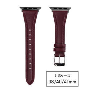 バンビ apple watch対応ベルト RWM520EU 牛革スコッチガード 38/40/41mm ワイン バンビ apple watch対応ベルト RWM520EU 牛革スコッチガード 38/40/41mm ワイン